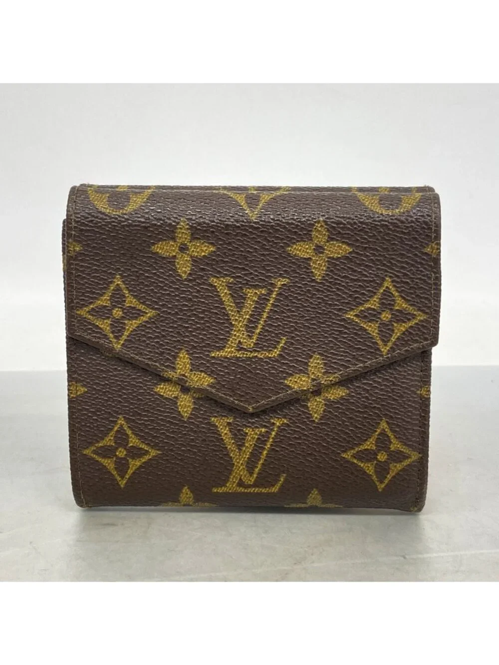 Louis Vuitton Trifold Wallet Monogram Porte-Monnaie Billets Cult Cles Brown